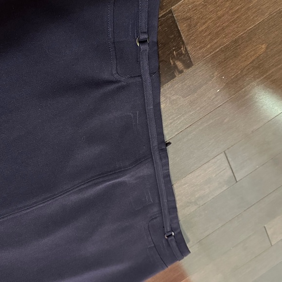 18 Purple aline skirt with split in back and belt detail on waist - Picture 2 of 6